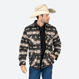 Chamarra Rock & Roll Denim Aztec Doble vista Caballero