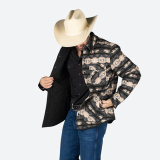Chamarra Rock & Roll Denim Aztec Doble vista Caballero