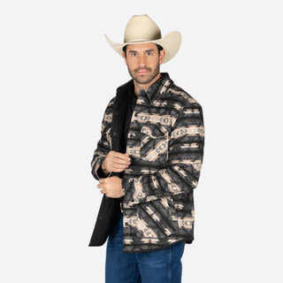 Chamarra Rock & Roll Denim Aztec Doble vista Caballero