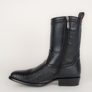 Bota Cuadra Lizard Teju Plunge Negro Caballero