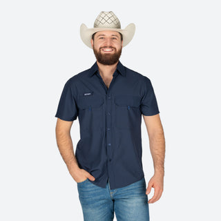 Camisa McAllen Coral Marino Caballero