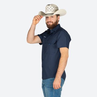 Camisa McAllen Coral Marino Caballero