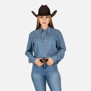 Camisa Kimes Ranch Cece indigo Dama