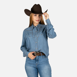 Camisa Kimes Ranch Cece indigo Dama