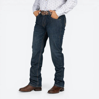 Jeans Rock & Roll Denim Rifle Straight Boot Skinny Fit Dark Wash Caballero