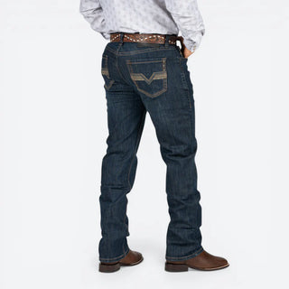 Jeans Rock & Roll Denim Rifle Straight Boot Skinny Fit Dark Wash Caballero