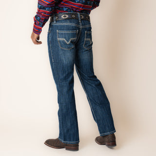 Jeans Rock & Roll Denim Pistol Straight Dark Vintage Caballero