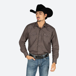 Camisa Rodeo Chocolate Caballero