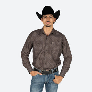 Camisa Rodeo Chocolate Caballero
