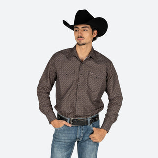 Camisa Rodeo Chocolate Caballero