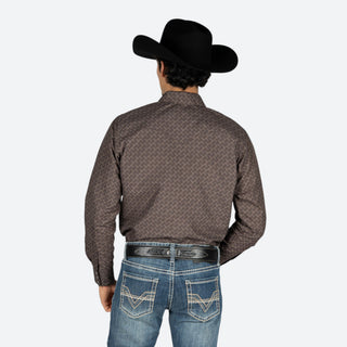 Camisa Rodeo Chocolate Caballero