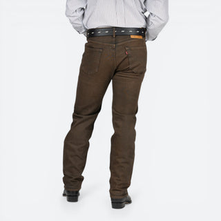 Jeans Levis 501 Stretch Café Deslavado Caballero