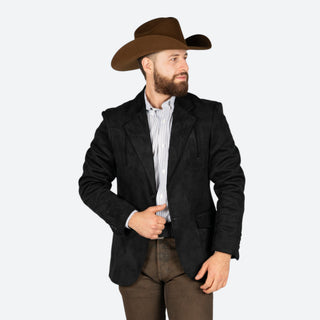 Saco Vaquero Barabas Gamuza Black Caballero