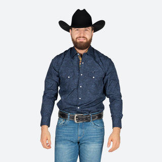 Camisa Wrangler Marino Caballero