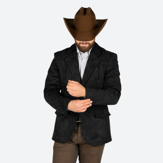 Saco Vaquero Barabas Gamuza Black Caballero