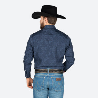 Camisa Wrangler Marino Caballero