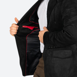 Saco Vaquero Barabas Gamuza Black Caballero
