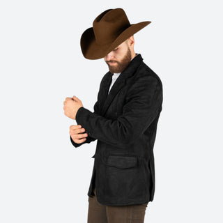 Saco Vaquero Barabas Gamuza Black Caballero