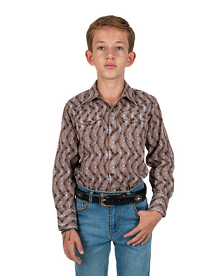 Camisa Rodeo Estampado Niño