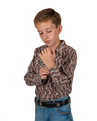 Camisa Rodeo Estampado Niño