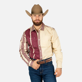 Camisa Kimes Ranch ZT Arm Bandit Khaki Caballero