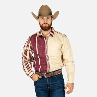 Camisa Kimes Ranch ZT Arm Bandit Khaki Caballero