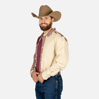 Camisa Kimes Ranch ZT Arm Bandit Khaki Caballero