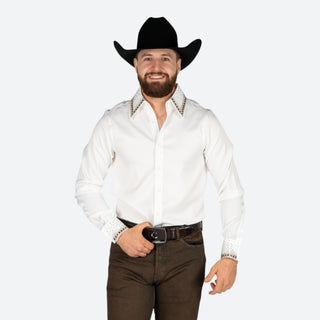 Camisa Barabas Cristales White Caballero