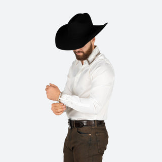 Camisa Barabas Cristales White Caballero