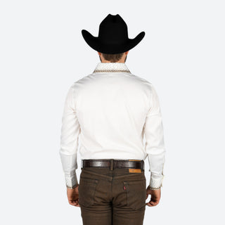 Camisa Barabas Cristales White Caballero