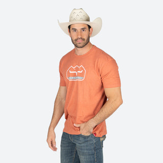 Playera Kimes Ranch Banquet Heather Redwood Caballro