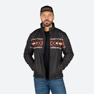 Chamarra Rock & Roll Denim Aztec Black Caballero