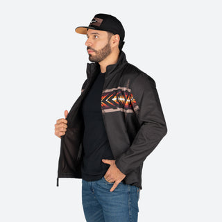 Chamarra Rock & Roll Denim Aztec Black Caballero