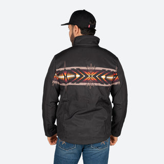 Chamarra Rock & Roll Denim Aztec Black Caballero