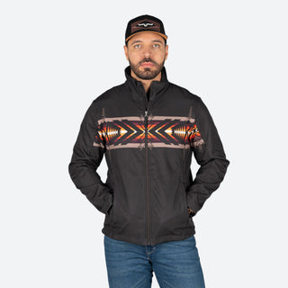 Chamarra Rock & Roll Denim Aztec Black Caballero