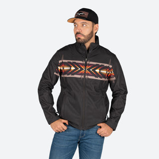 Chamarra Rock & Roll Denim Aztec Black Caballero