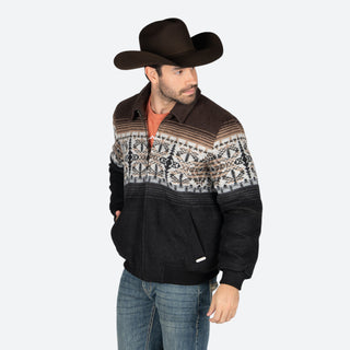 Chamarra Panhandle Aztec Brown Caballero