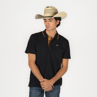 Playera Polo Kimes Ranch Capitán Black Caballero