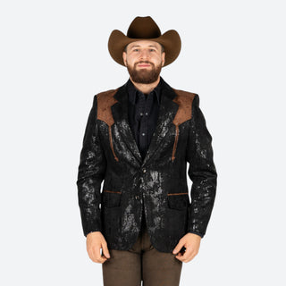 Saco Vaquero Barabas Negro Café Caballero