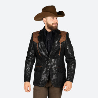 Saco Vaquero Barabas Negro Café Caballero