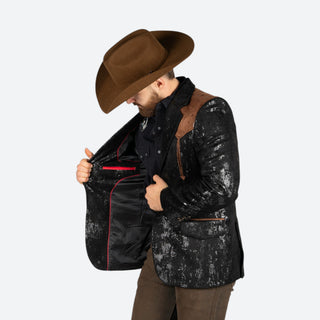 Saco Vaquero Barabas Negro Café Caballero
