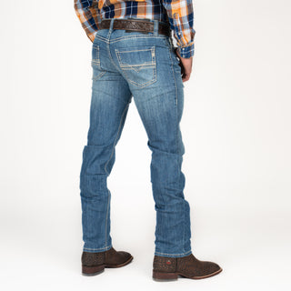 Jeans Rock & Roll Denim Rifle Skinny Ldder Stitch Drck Wash Caballero