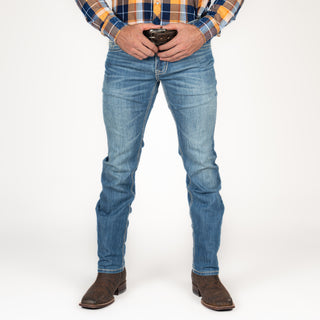 Jeans Rock & Roll Denim Rifle Skinny Ldder Stitch Drck Wash Caballero