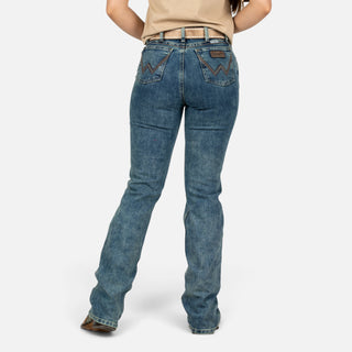 Jeans Wrangler Retro High Rise Deslavado Dama