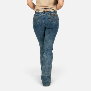 Jeans Wrangler Retro High Rise Deslavado Dama