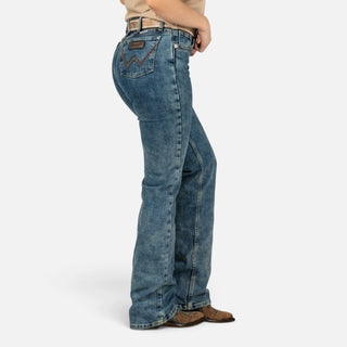 Jeans Wrangler Retro High Rise Deslavado Dama