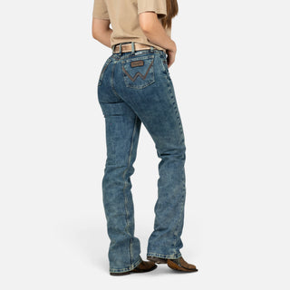 Jeans Wrangler Retro High Rise Deslavado Dama