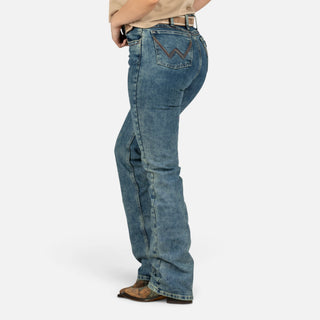 Jeans Wrangler Retro High Rise Deslavado Dama