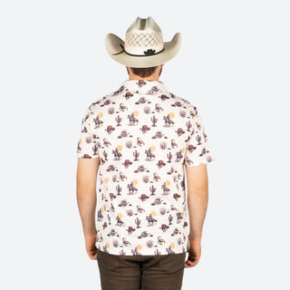 Playera Polo Rock & Roll Denim Oeste Natural Caballero