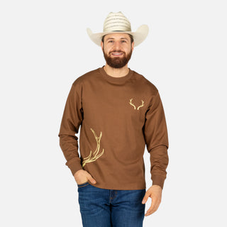 Playera McAllen Antler Tan Caballero